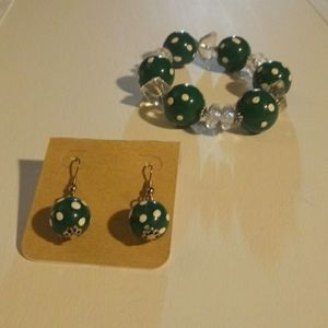 Handmade Set of Bracelet & earrings